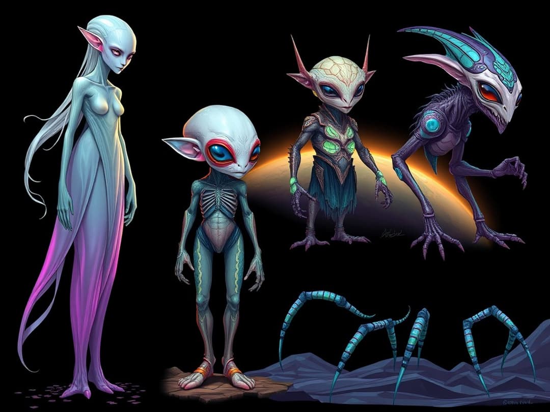 alien species illustration