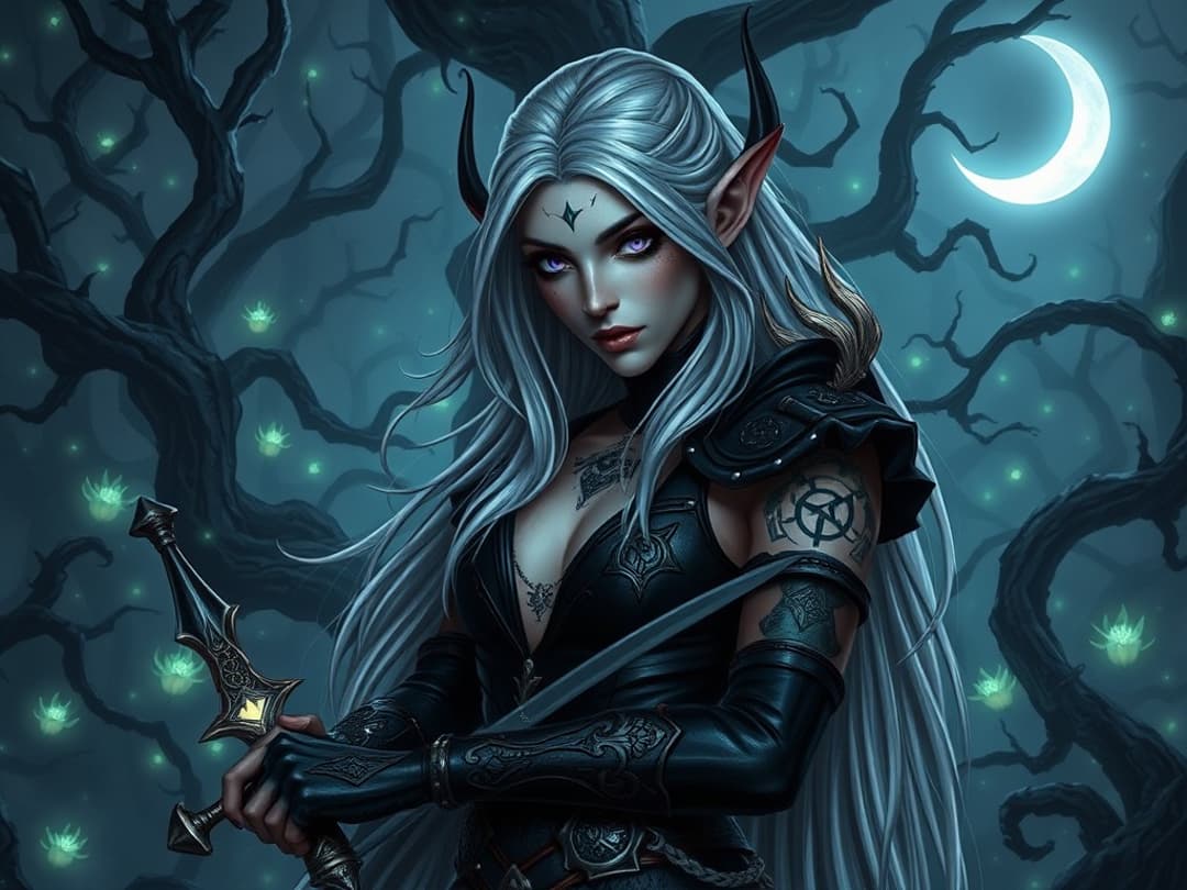 dark elf illustration