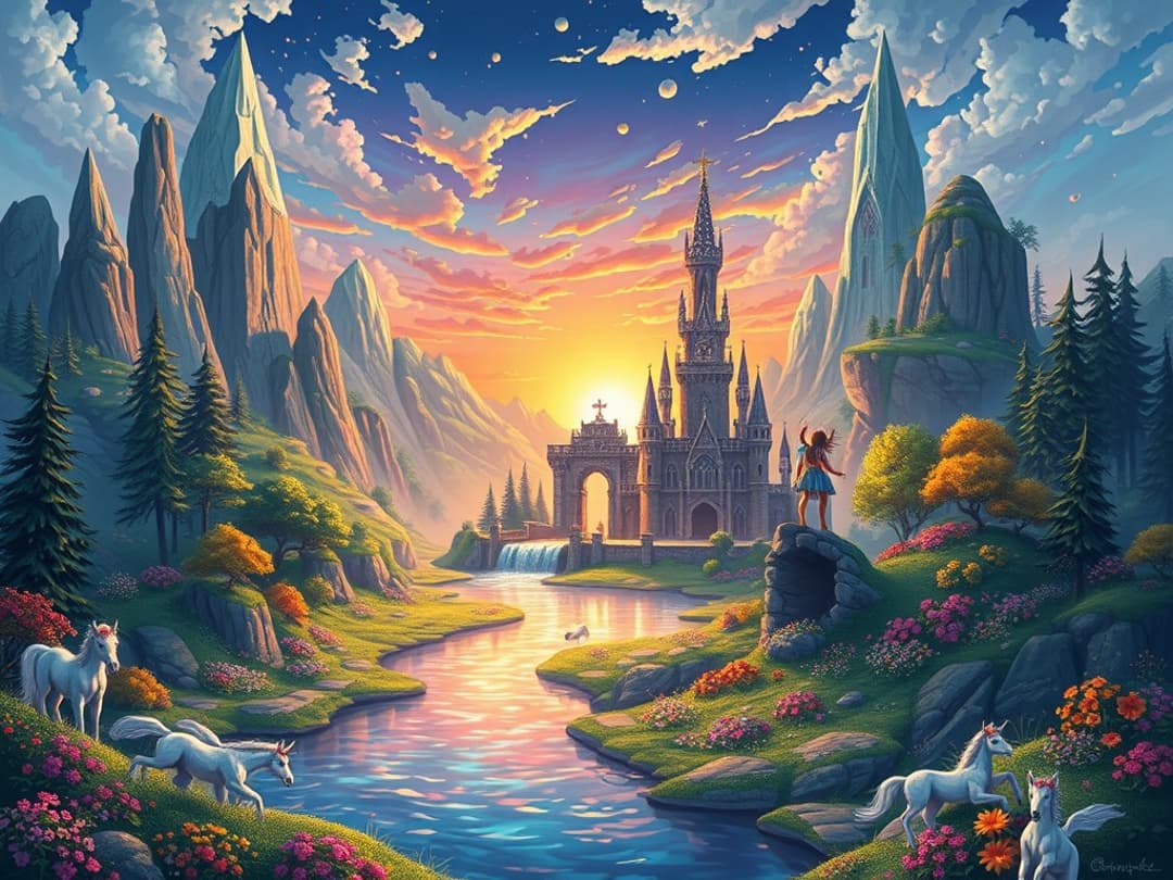 fantasy kingdom illustration