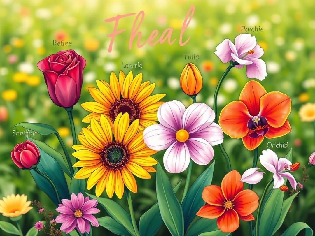 Flower name generator illustration