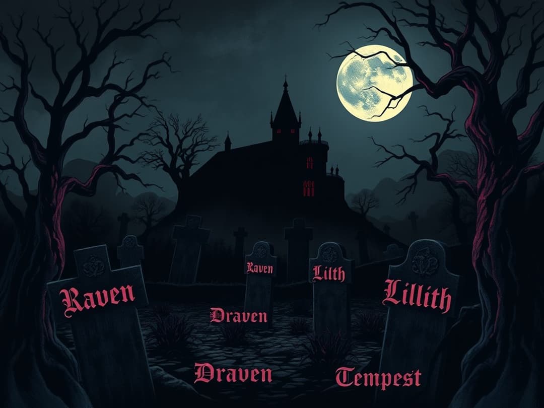 Goth name generator illustration