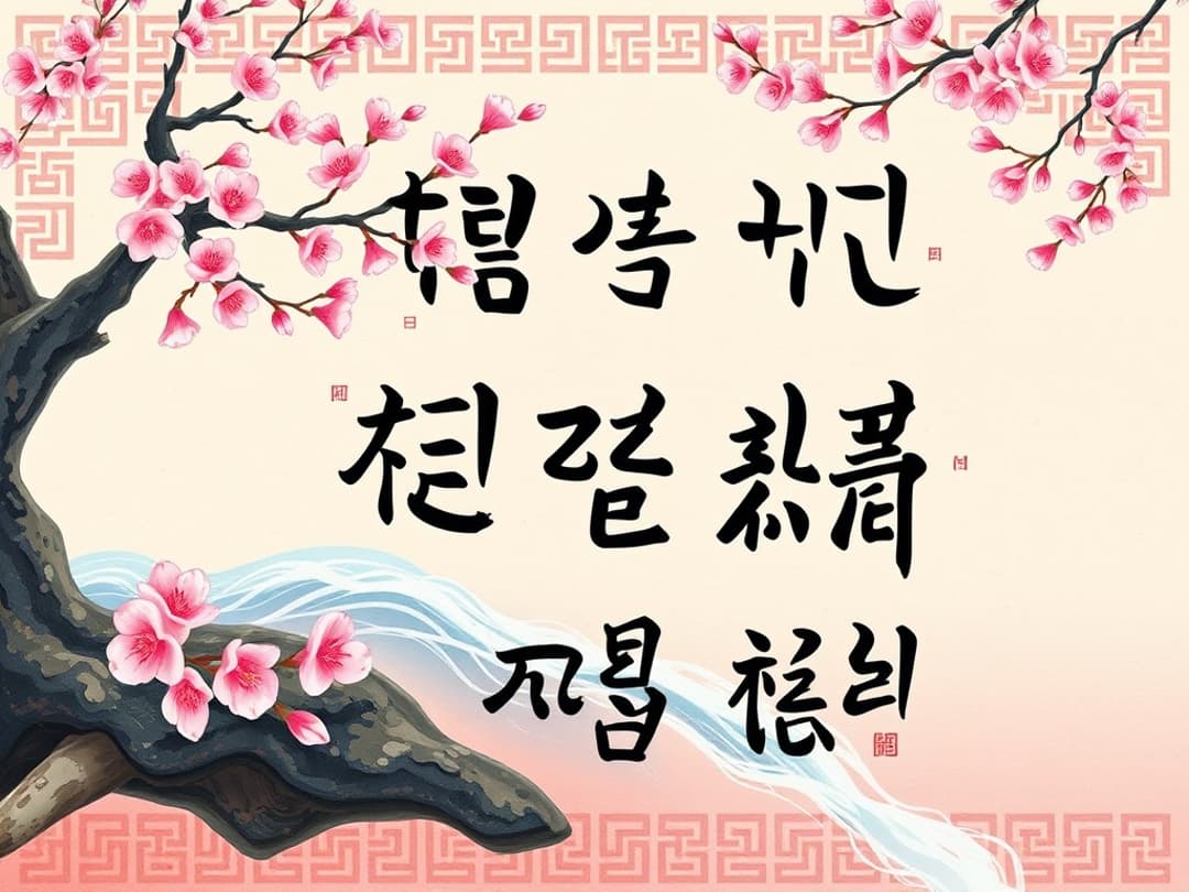 korean name illustration