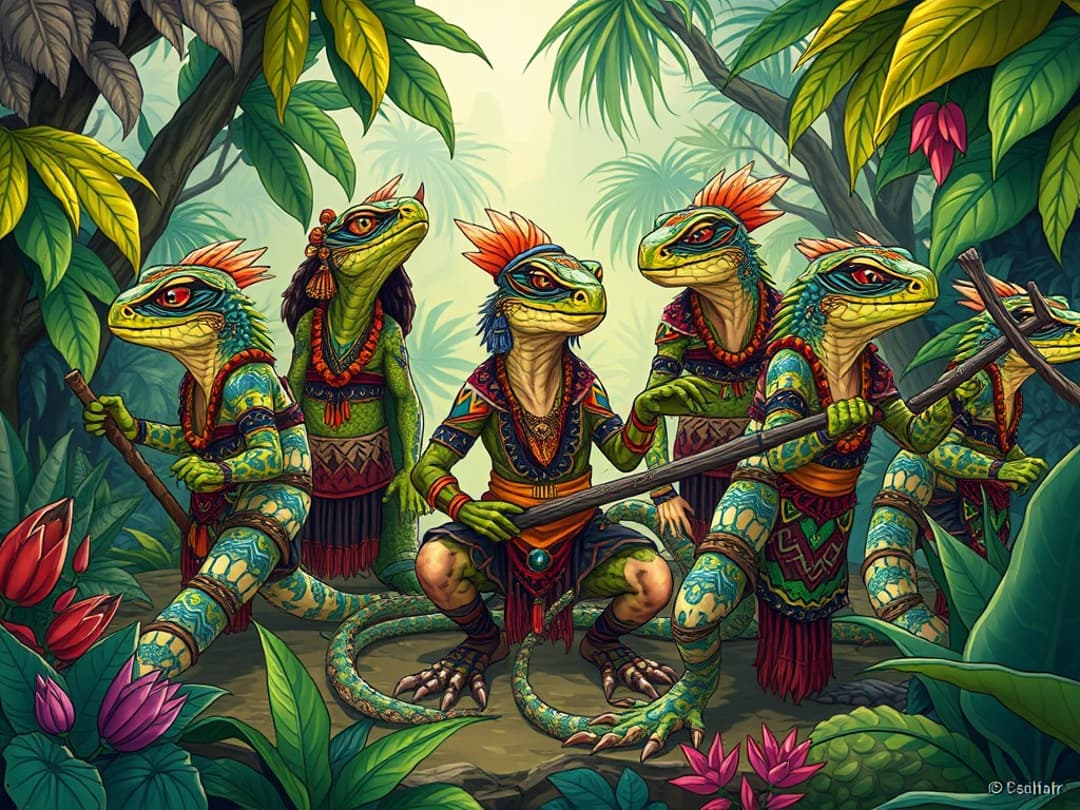 lizardfolk illustration