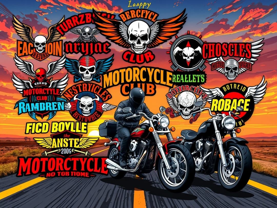 Motorcycle club name generator illustration