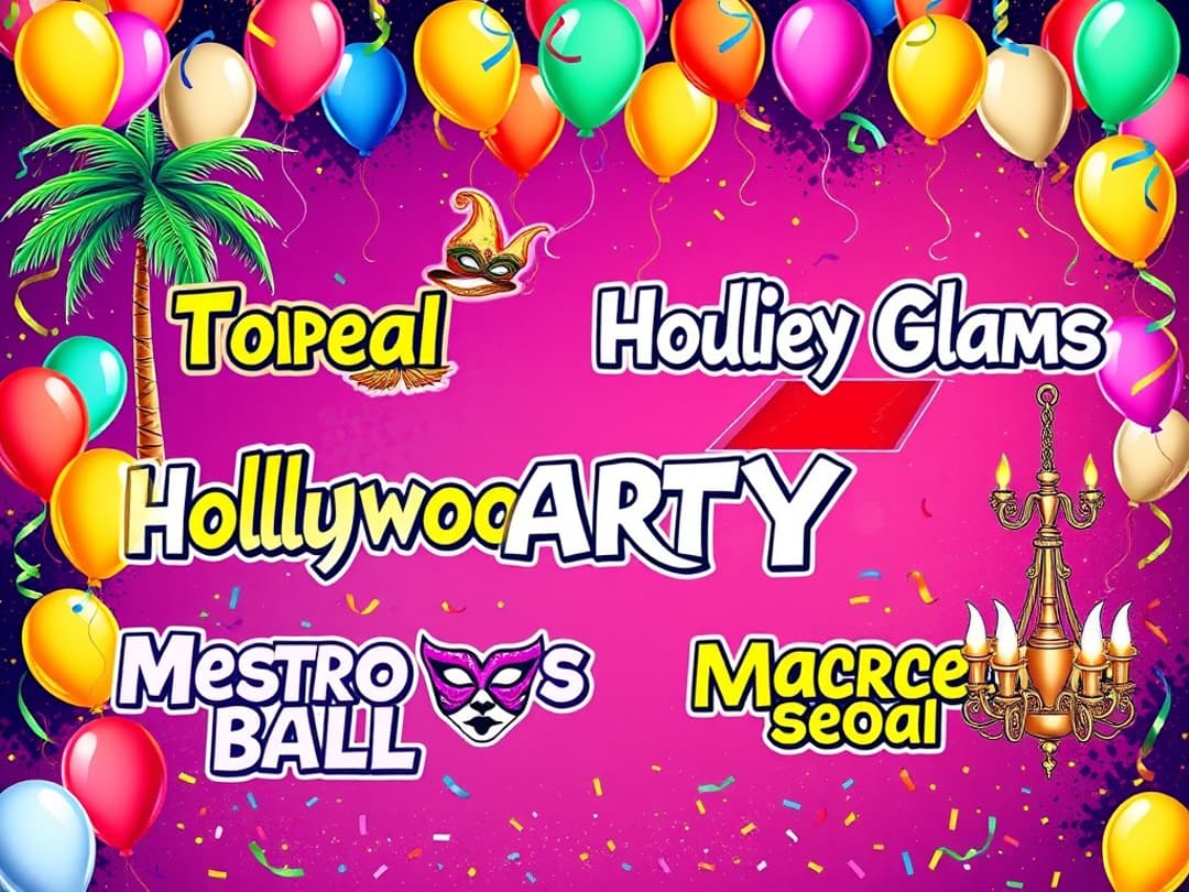 Party name generator illustration