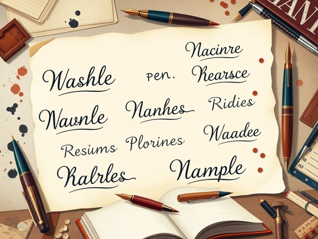 Pen name generator illustration