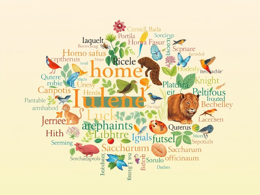 Scientific name generator illustration