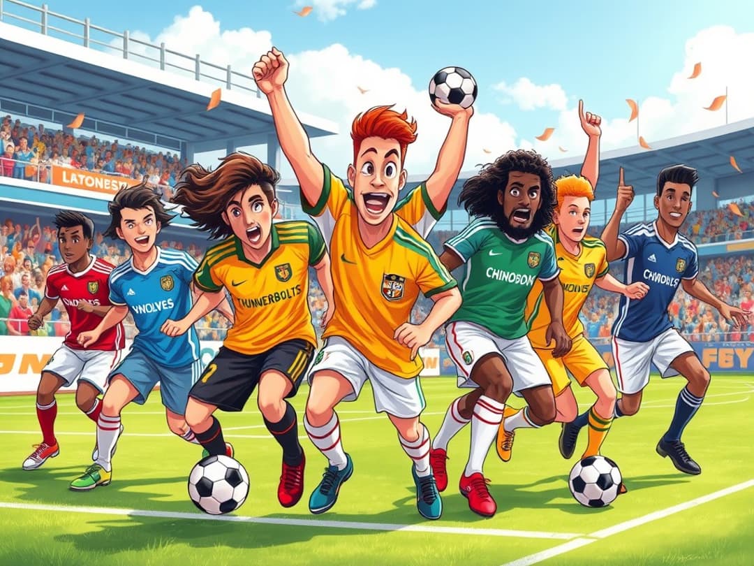 soccer team illustration