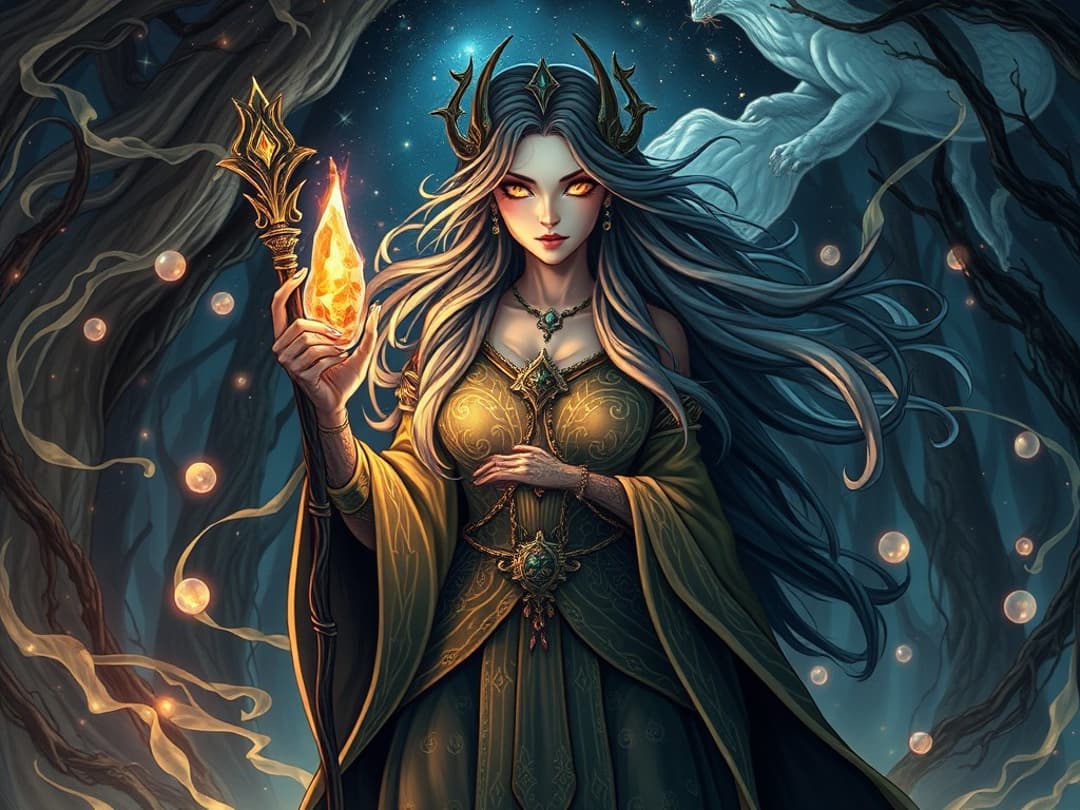 sorceress illustration
