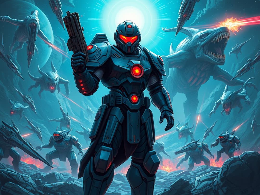space marine illustration