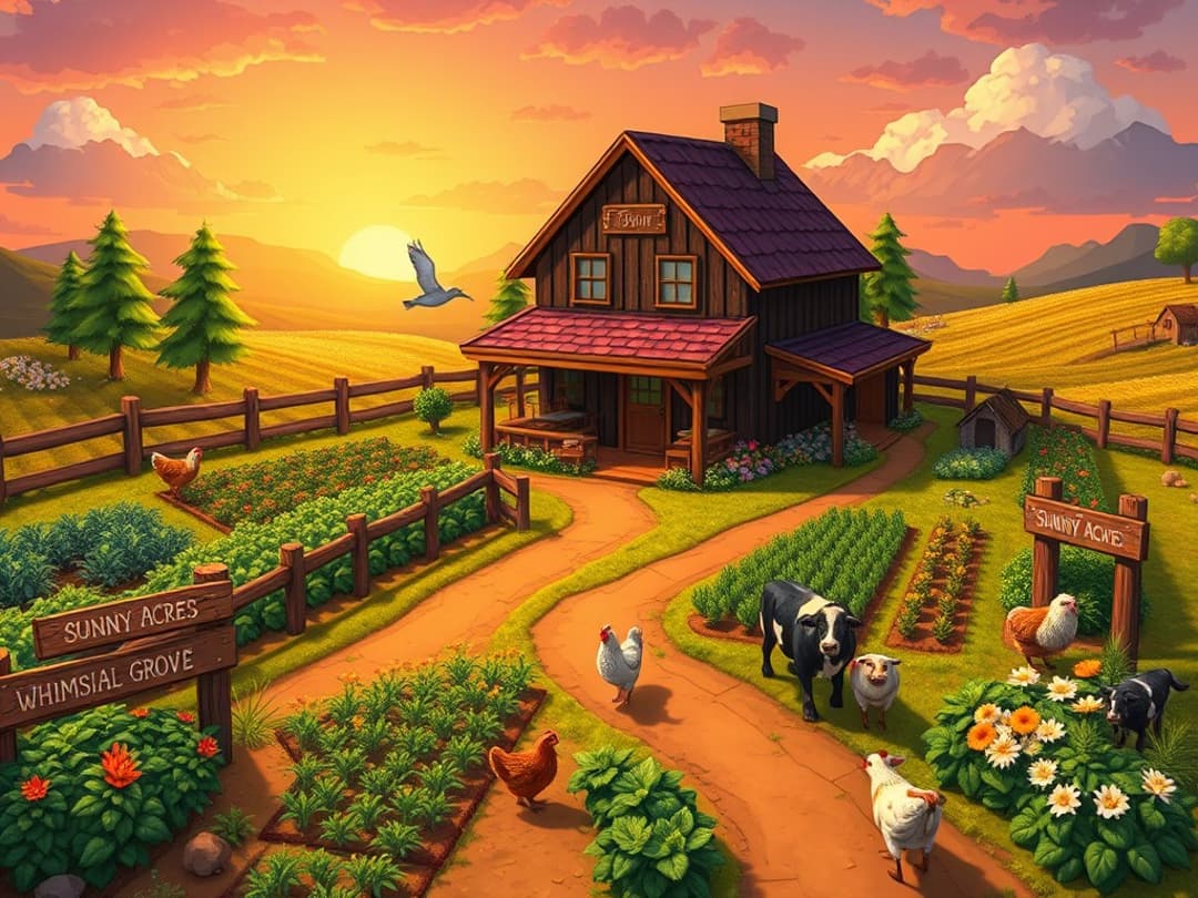 stardew valley farm illustration