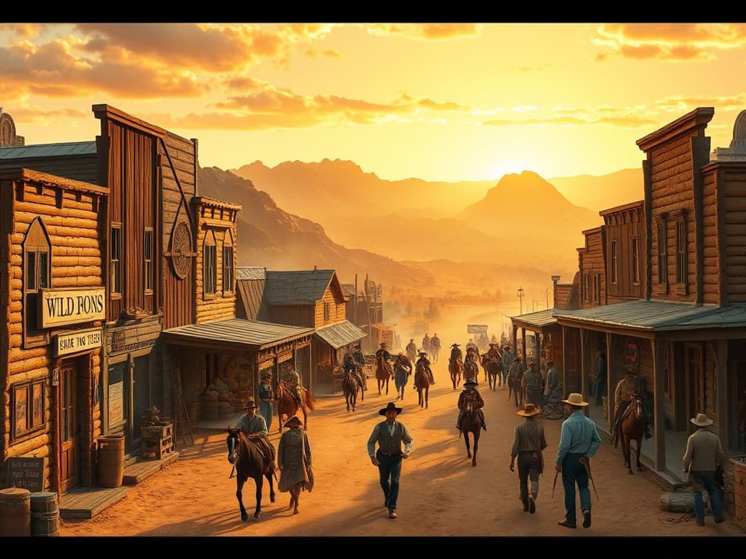 wild west illustration