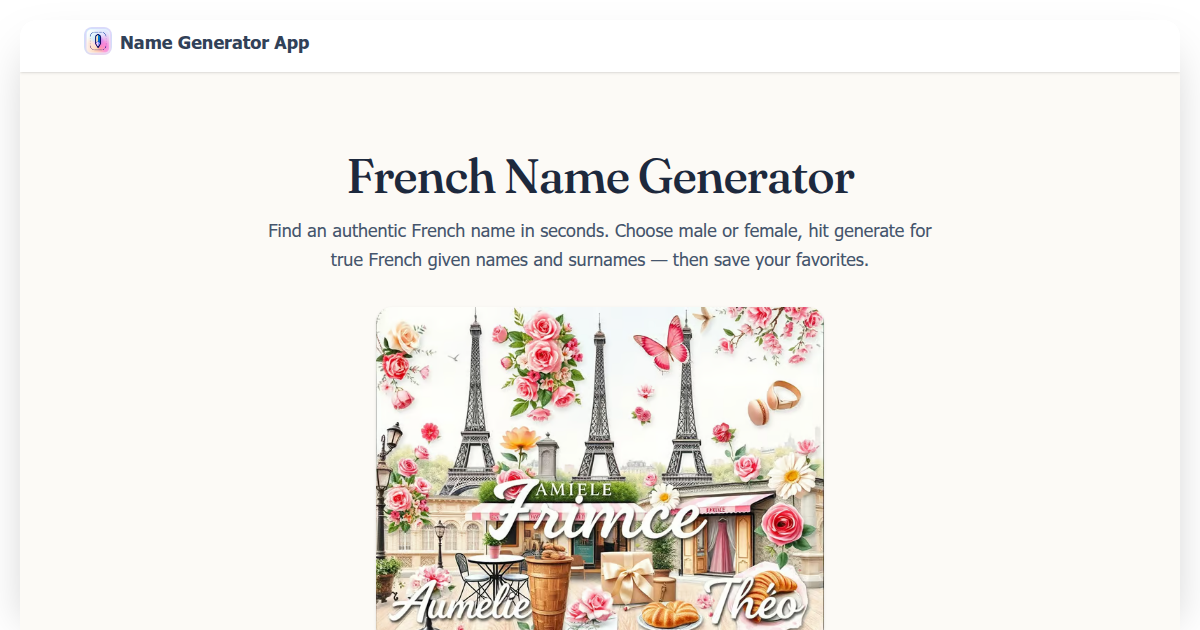 French name generator