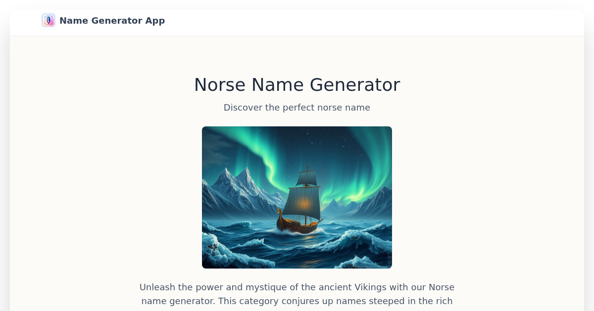 norse-name-generator